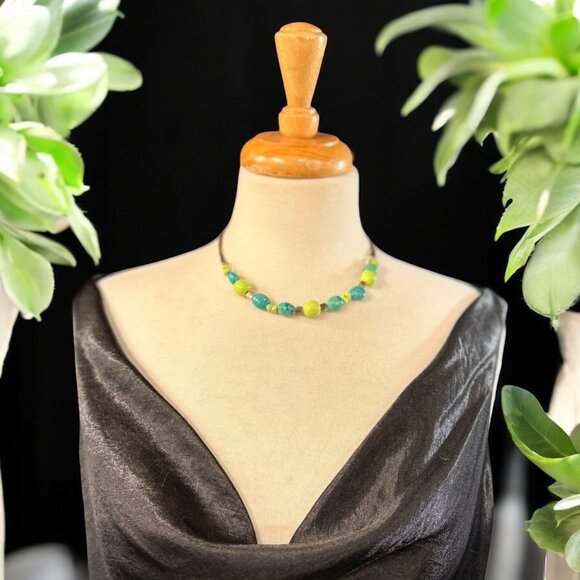 Baroni Designs Sterling Silver 925 Howlite Necklace - Picture 1 of 7